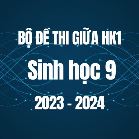 Bộ đề thi giữa HK1 môn Sinh học 9 năm 2023-2024