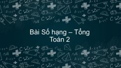 Số hạng - Tổng
