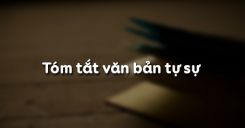 Tóm tắt văn bản tự sự