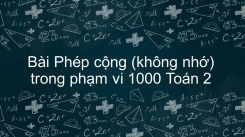Phép cộng (không nhớ) trong phạm vi 1000