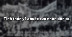 Tinh thần yêu nước của nhân dân ta