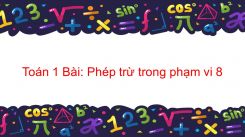 Phép trừ trong phạm vi 8