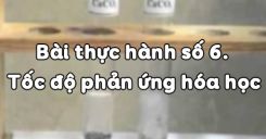 Bài 37: Bài thực hành số 6 Tốc độ phản ứng hóa học