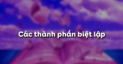 Các thành phần biệt lập