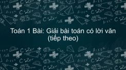 Giải bài toán có lời văn (tiếp theo)