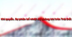 Bài 11: Khí quyển. Sự phân bố nhiệt độ không khí trên Trái Đất