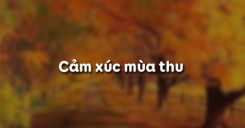 Cảm xúc mùa thu