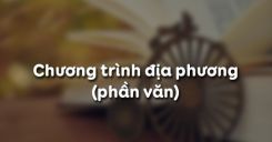 Chương trình địa phương (phần văn)