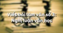 Viết bài làm văn số 3: Nghị luận văn học