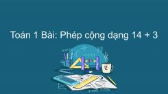 Phép cộng dạng 14 + 3