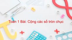 Cộng các số tròn chục