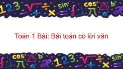 Bài toán có lời văn