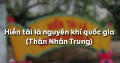 Hiền tài là nguyên khí quốc gia - Thân Nhân Trung