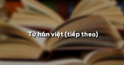 Soạn bài Từ Hán Việt (tiếp theo) - Ngữ văn 7