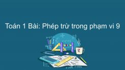 Phép trừ trong phạm vi 9