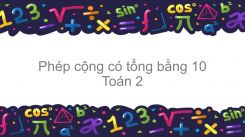 Phép cộng có tổng bằng 10