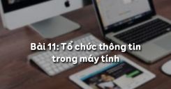 Bài 11: Tổ chức thông tin trong máy tính