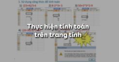 Bài 3: Thực hiện tính toán trên trang tính