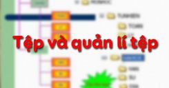 Bài 11: Tệp và quản lí tệp