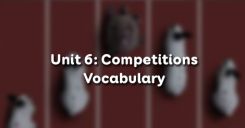 Unit 6: Competitions - Vocabulary