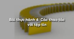 Bài thực hành 4: Các thao tác với tệp tin