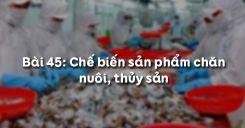 Bài 46: Chế biến sản phẩm chăn nuôi, thủy sản