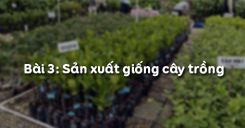 Bài 3: Sản xuất giống cây trồng