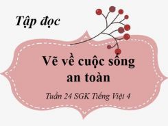 Tập đọc: Vẽ về cuộc sống an toàn