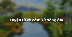 Luyện từ và câu: Từ đồng âm