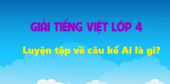 Luyện từ và câu: Câu kể Ai là gì?