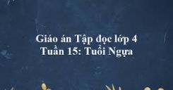 Tập đọc: Tuổi ngựa
