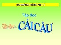 Tập đọc: Cái cầu