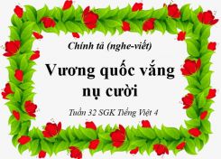 Chính tả Nghe - viết: Vương quốc vắng nụ cười