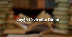 Luyện từ và câu: Đại từ