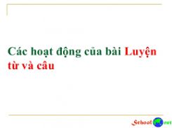 Luyện từ và câu: Luyện tập thay thế từ ngữ để liên kết câu