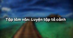 Tập làm văn: Luyện tập tả cảnh