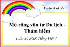 Luyện từ và câu Mở rộng vốn từ: Du lịch - Thám hiểm