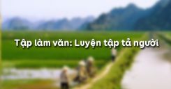 Tập làm văn: Luyện tập tả người