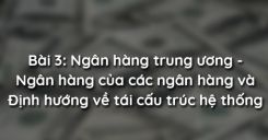 Bài 3: Ngân hàng trung ương - Ngân hàng của các ngân hàng và Định hướng về tái cấu trúc hệ thống ngân hàng thương mại Việt Nam