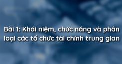 Bài 1: Khái niệm, chức năng và phân loại các tổ chức tài chính trung gian
