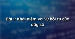 Bài 1: Khái niệm và Sự hội tụ của dãy số