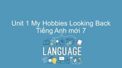 Unit 1: My Hobbies - Looking Back