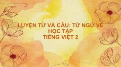 Luyện từ và câu: Từ ngữ về học tập