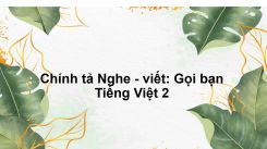 Chính tả Nghe - viết: Gọi bạn