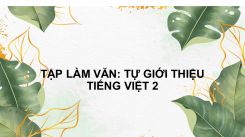Tập làm văn: Tự giới thiệu