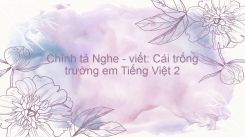 Chính tả Nghe - viết: Cái trống trường em