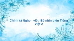 Chính tả Nghe - viết: Bé nhìn biển