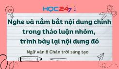 Nghe và nắm bắt ND chính trong thảo luận nhóm, trình bày lại ND đó