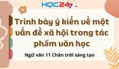 Trình bày ý kiến về một vấn đề xã hội trong tác phẩm văn học