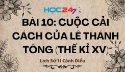 Bài 10: Cuộc cải cách của Lê Thánh Tông (thế kỉ XV)
